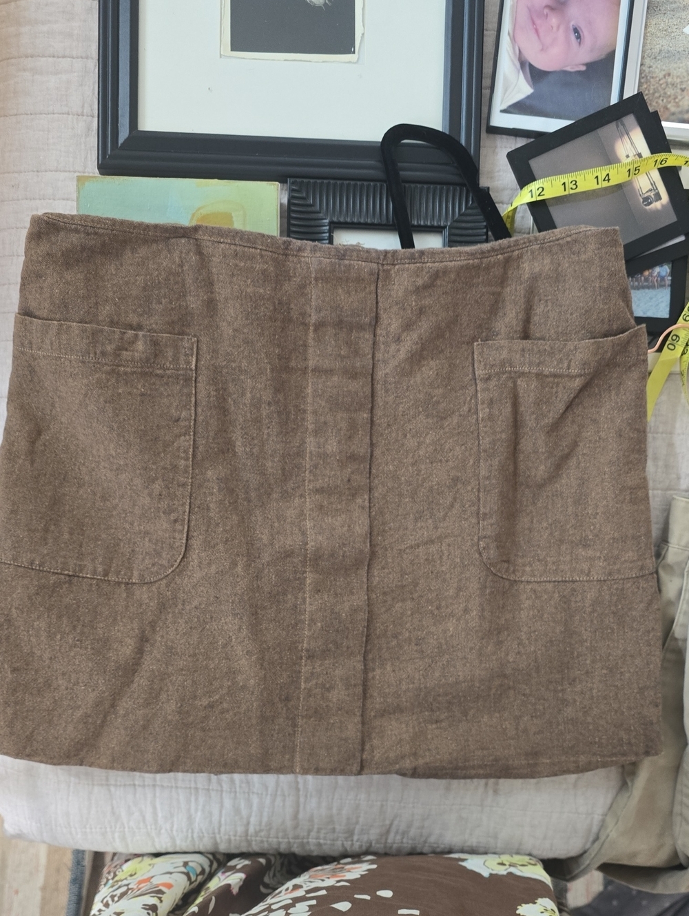 GAP Brown Mini Skirt with Front Pockets